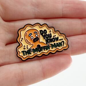 Do You Know The Muffin Man Enamel Pin Shrek Meme Funny Gingerbread